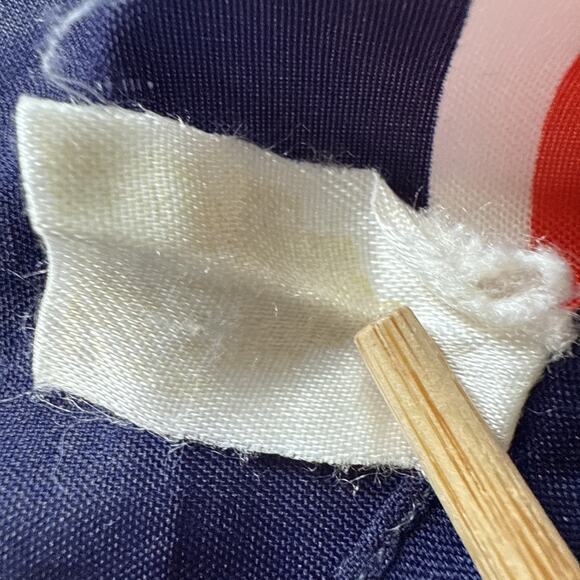 Vintage Nautical Scarf Sailor Navy Cup Red White Blue Stripe Preppy Retro 30” - Picture 11 of 15